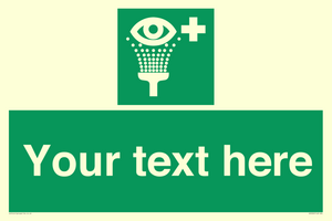 Custom Eye Wash Station Sign